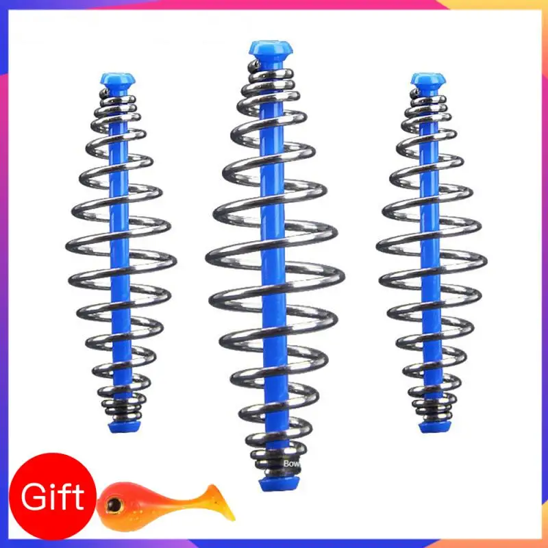 Feeder Spring Bait Cage For Carp Fishing Stainless Steel Inline Spring Lure Feeder Professional Fishing Tackle Accessories Peche