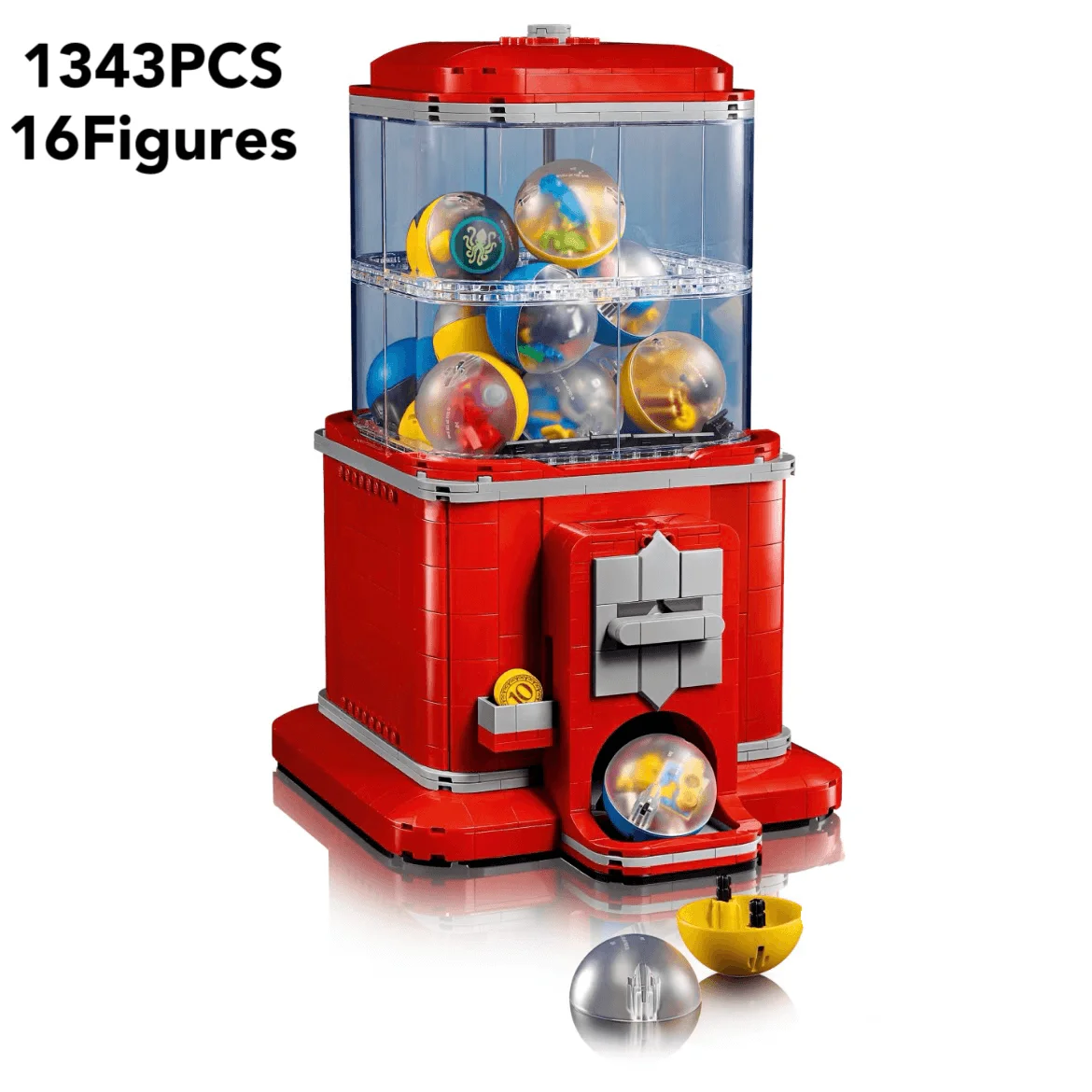 

Creative Ideas 21358 Classic-style Vending Mechine Building Blocks Coin Operated Play Game Brick Set Toys Girl Boy Birthday Gift