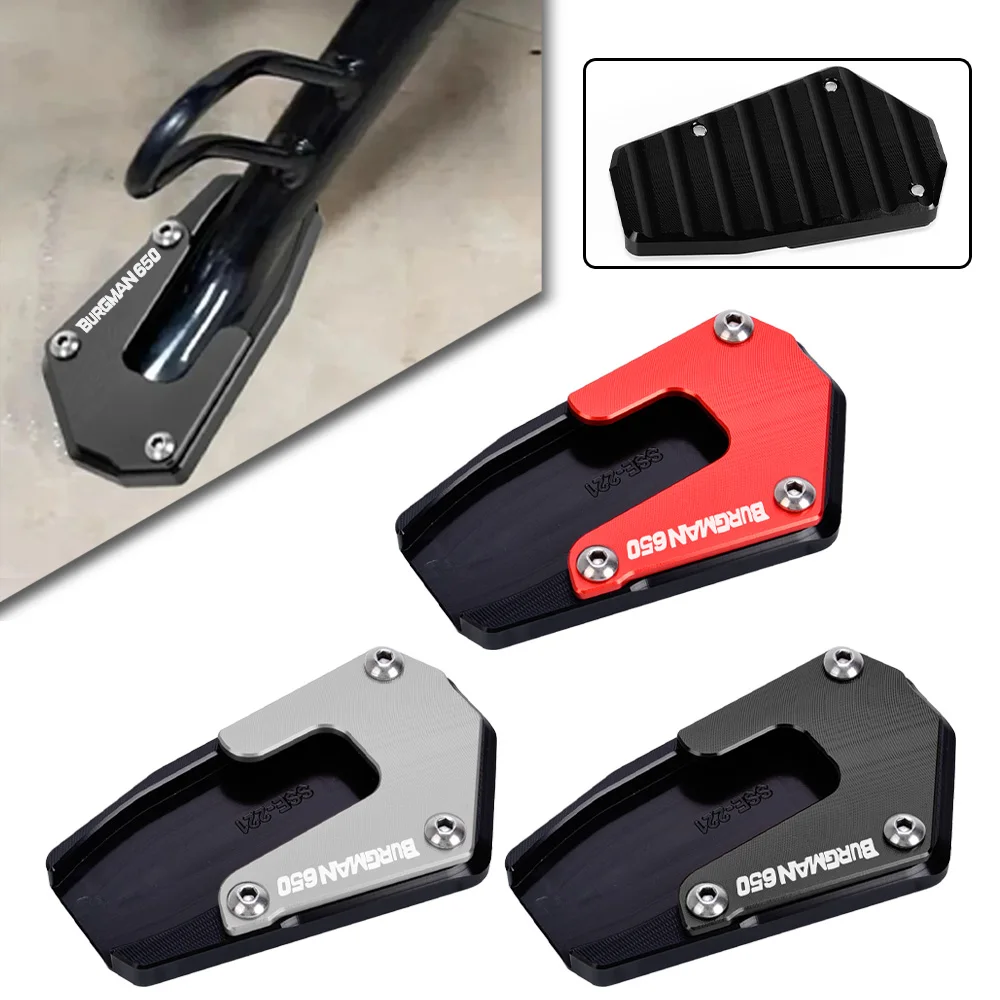 

Motorcycle Kickstand Enlarger Pad Plate Side Stand For SUZUKI BURGMAN650 AN650 BURGMAN 650 2013-2023 2014 2015 2016 2017 2018