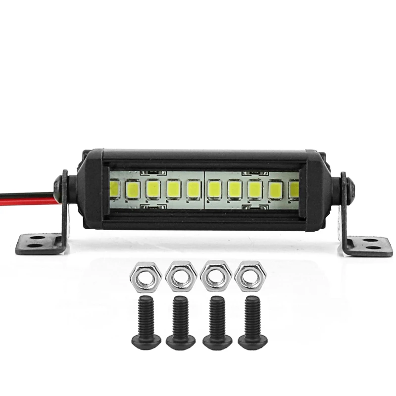 Bright Light Bar 75 มม.สําหรับ 1/10 RC Crawler รถ Axial SCX10 90046 TRX-4 TAMIYA CC01 D90 Redcat อะไหล่