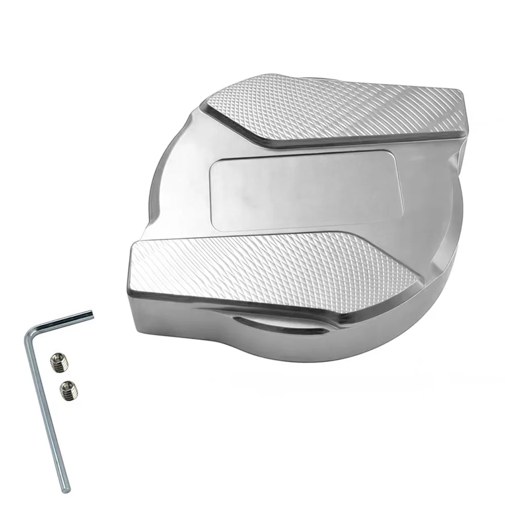 Accesorio de repuesto para tapa de tanque de combustible de motocicleta, cubierta decorativa de aleación de aluminio adecuada para la mayoría de tanques de combustible de motocicletas