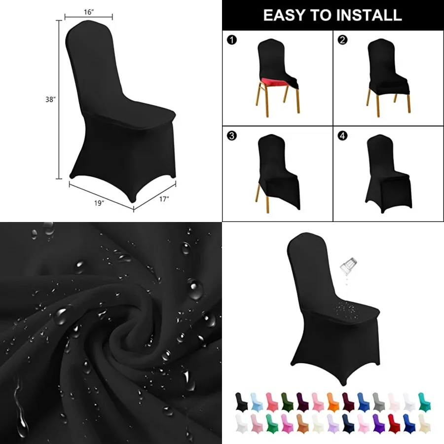 

Waterproof Spandex Chair Cover PCS, Stretch Dining Chair Covers, Polyester Outdoor Chair Covers, Protector Stretch Chair Cover