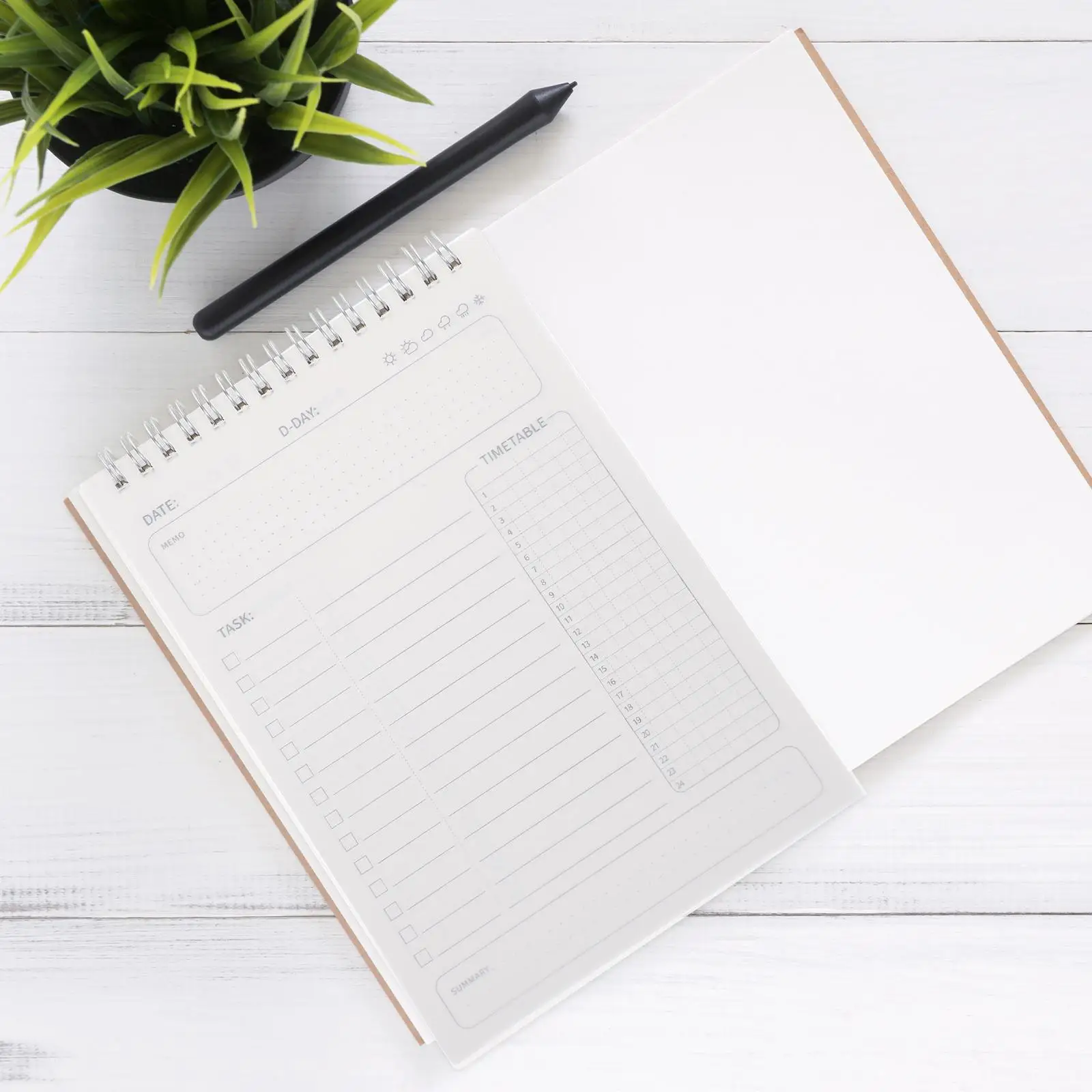 Планировщик управления временем, ежедневный блокнот на столе, плотная бумага, отрывной дизайн, блокнот для заметок, учебные принадлежности, блокнот с расписанием, планировщик задач