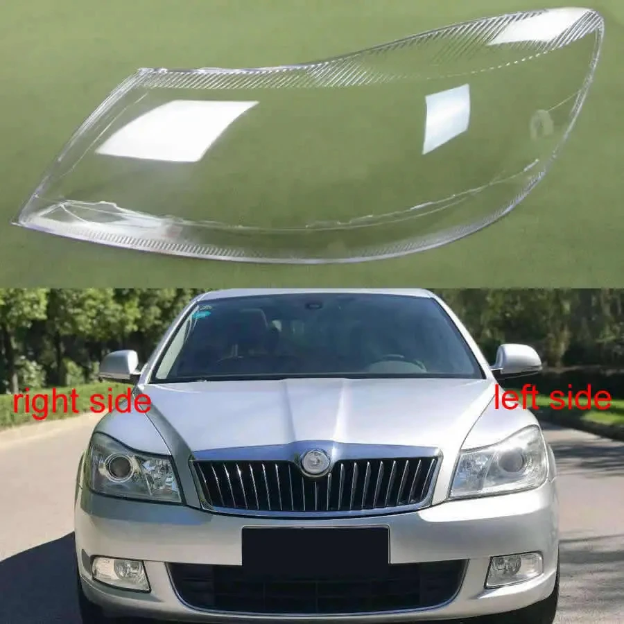 Headlight Cover Boutique Transparent Lampshdade Headlamp Shell Plexiglass Replace Original Lens For Skoda Octavia 2010- 2014