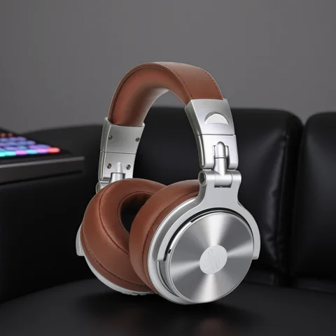 Oneodio Pro 30 Professional Studio DJ Headphones With Microphone Over Ear Wired Earphones HiFi Monitors Foldable Gaming Headset
