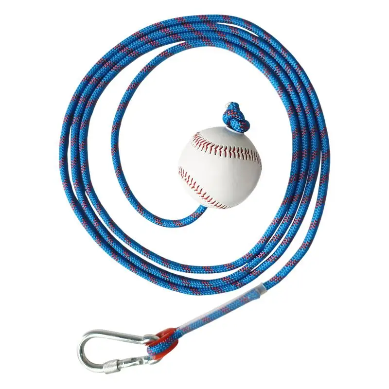 Baseball Training Balls With Rope Baseball Batting Rope Softball Pitching Accessories For Practice Throwing Travel Kids Youth
