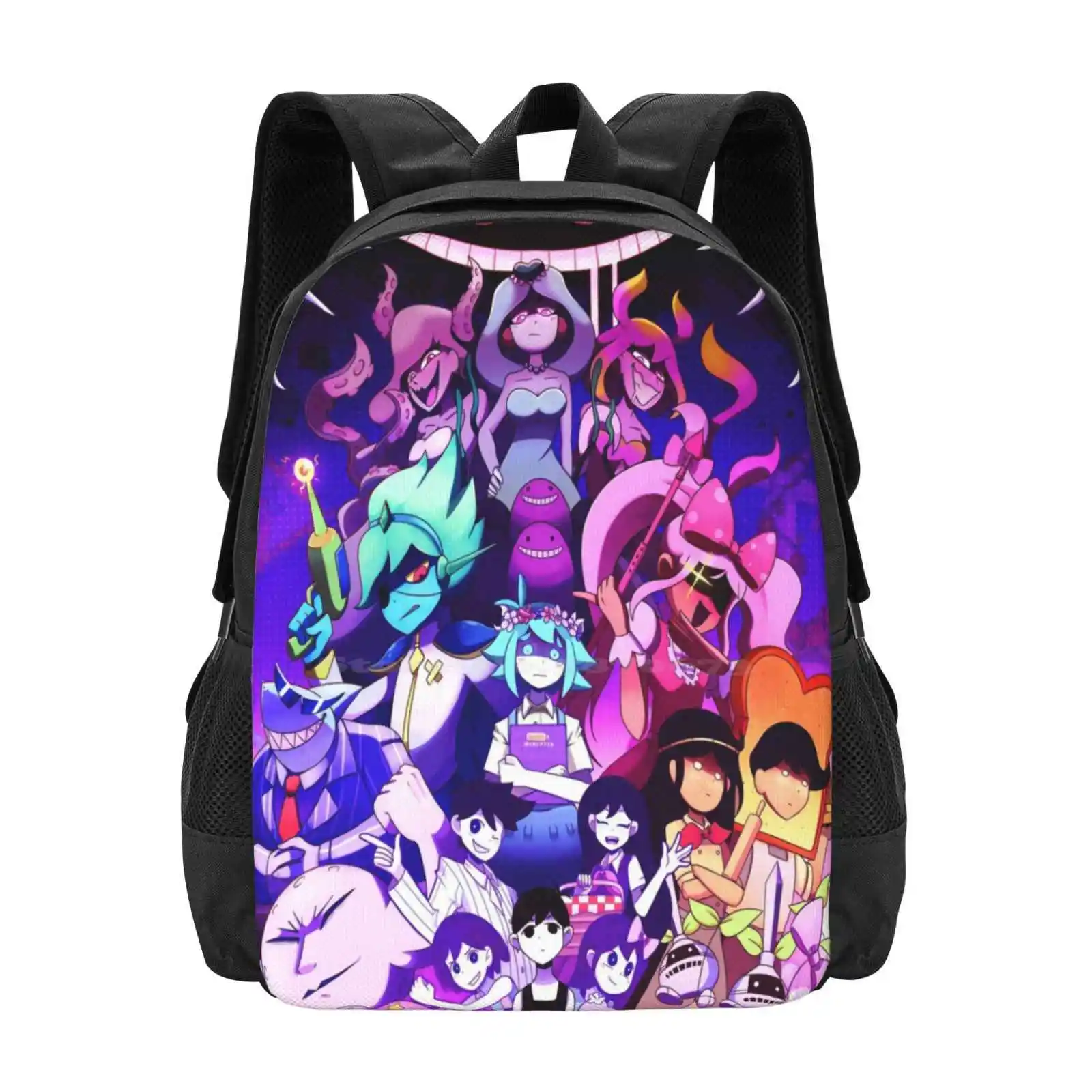 

Omori Suny Tshirt-Omori Game Clothing-Omori Sticker Backpacks For School Teenagers Girls Travel Bags Omori Video Game Omori