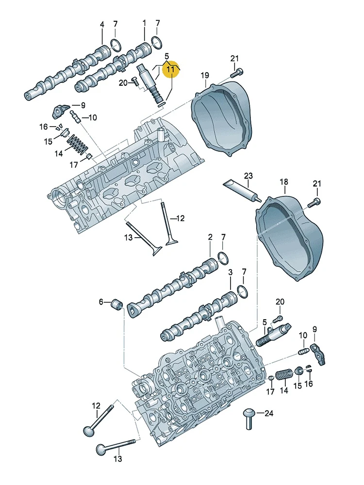 BOICY Camshaft Solenoid Regulating Valve Seal for 2.5 VW Passat Beetle Touareg Golf Jetta A4 A6 A7 A8 Q7 R8 Cayenne WHT002789