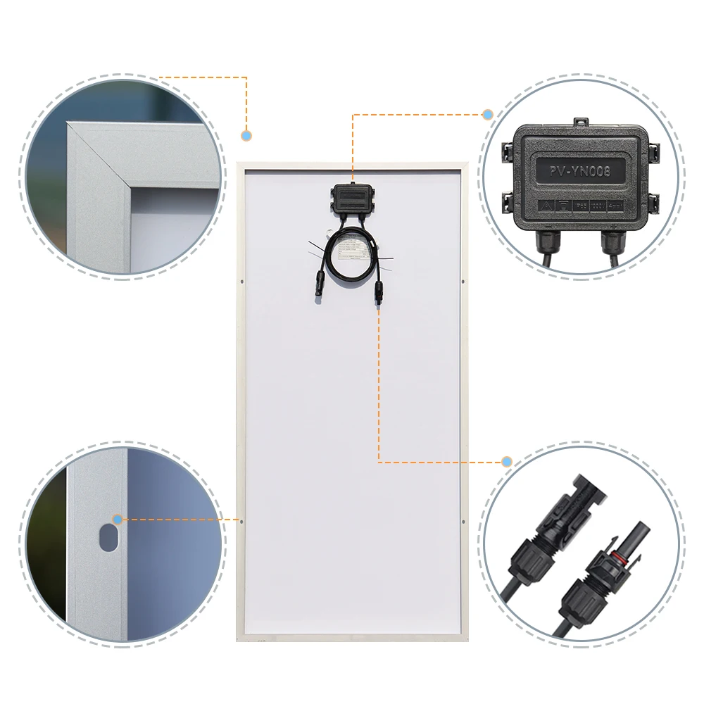 Imagem -03 - Xinpuguang Rigid Solar Panel Solar Panel Painel Solar Rígido 240w Solarpanel Kit 12v ou 24v Célula Telhados Fotovoltaicos Mobile House Power para Veículos e Barcos