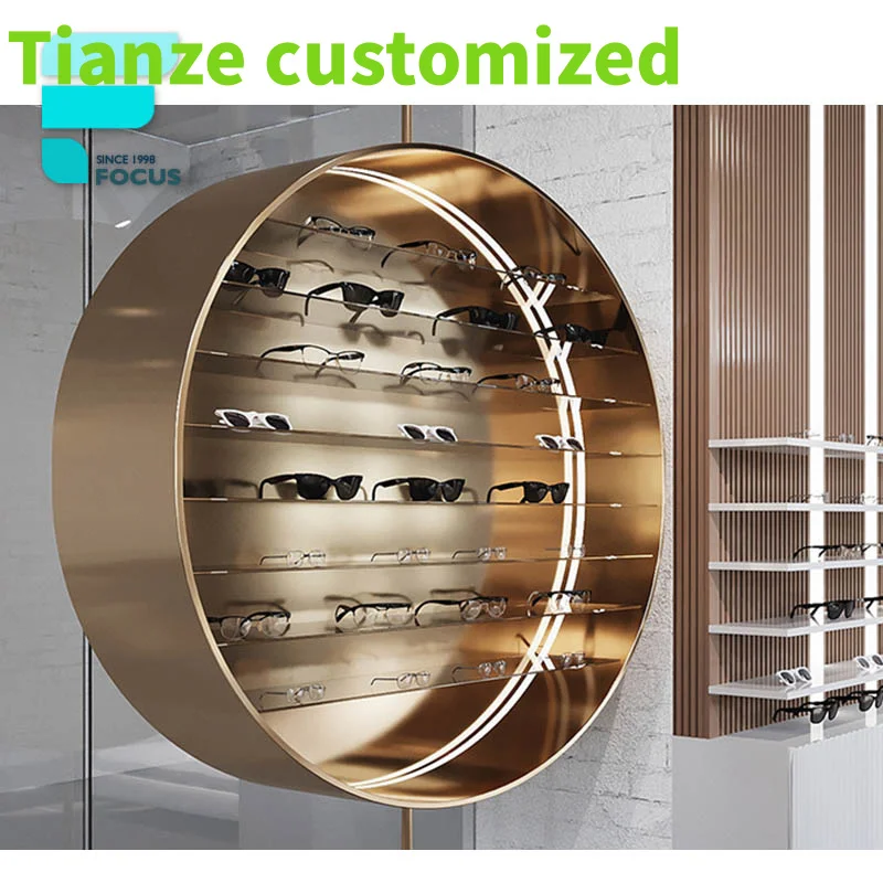 Customized-Optical Store Fixtures  Eyeglass Display Cabinet Eyewear Showcase