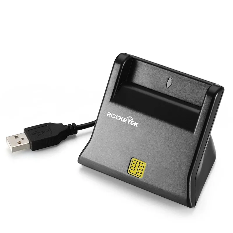 USB Smart Card Reader For Bank Card IC/ID EMV card Reader for Windows 8 10 USB-CCID ISO 7816 Electronic Dni Reader Spain Id Card