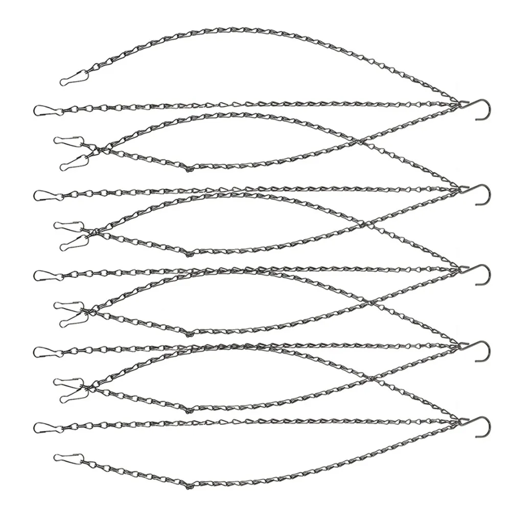 5Pcs Heavy Duty Metal Hanging Chains Adjustable 20 Inch Replacement Flower Pot Chains Hanging Baskets Bird Feeders Lanterns