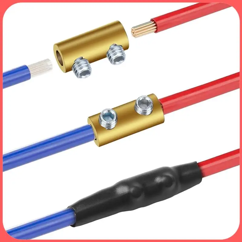 

AA89-30Pcs Gauge Wire Connector Nut Kit, Splicing Wiring Connection Terminal, With Screws And Heat Shrink Tube