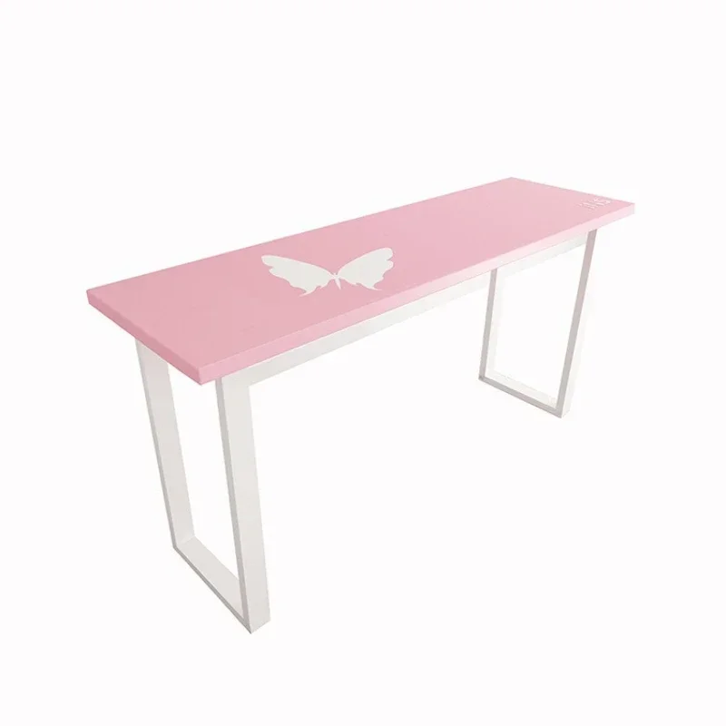 Pink Creative Leisure Bar Table Milk Tea Shop Bar Chair Nordic Restaurant High Bar Table and Chair