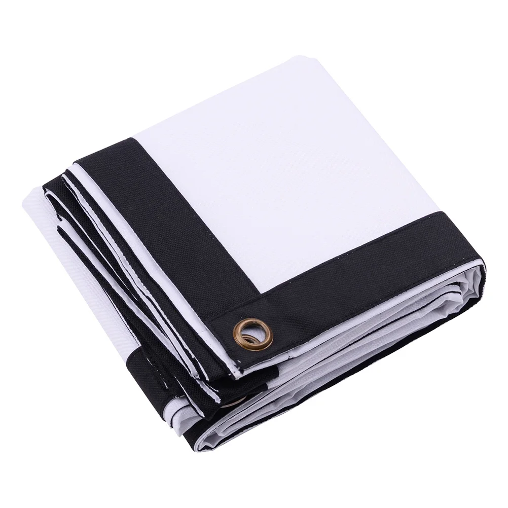 1Pcs Projection Screen Portable White High End Fiber 4:3 84 Inch for Business Education Gaming Projector Curtain
