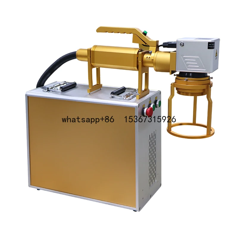 Portable Hand Held Laser Marking Machine for Making Logos on Metal Fiber Laser MAX/RAYCUS Laser Source Pulsed