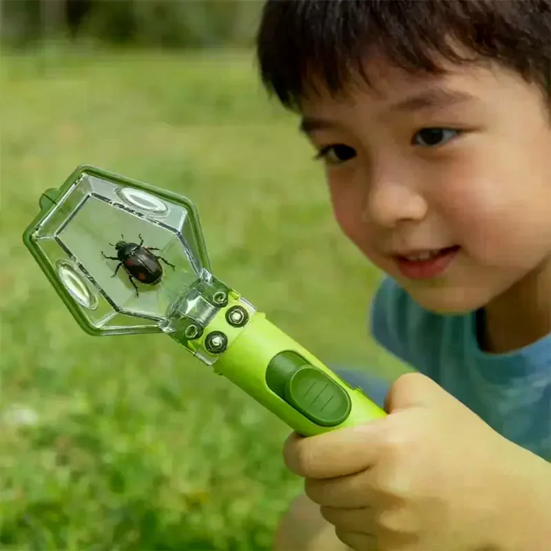 Portable  Catcher Toy  Trap Push Type Transparent Observer Box Bug Catcher STEM Educational Exploration Tool