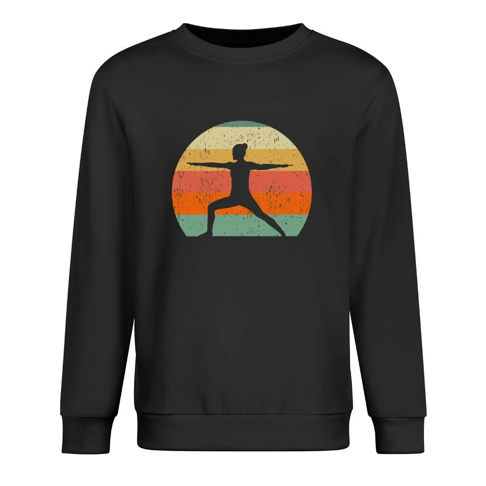 

Yoga Warrior Pose at Sunset Pullover korean style clothes mens designer clothes korean clothes male sweatshirt men