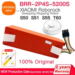 100% Original BRR-2P4S-5200S Robotic Vacuum Cleaner Replacement Battery For Xiaomi Roborock S55 S60 S65 S50 S51 S5 MAX S6 Parts