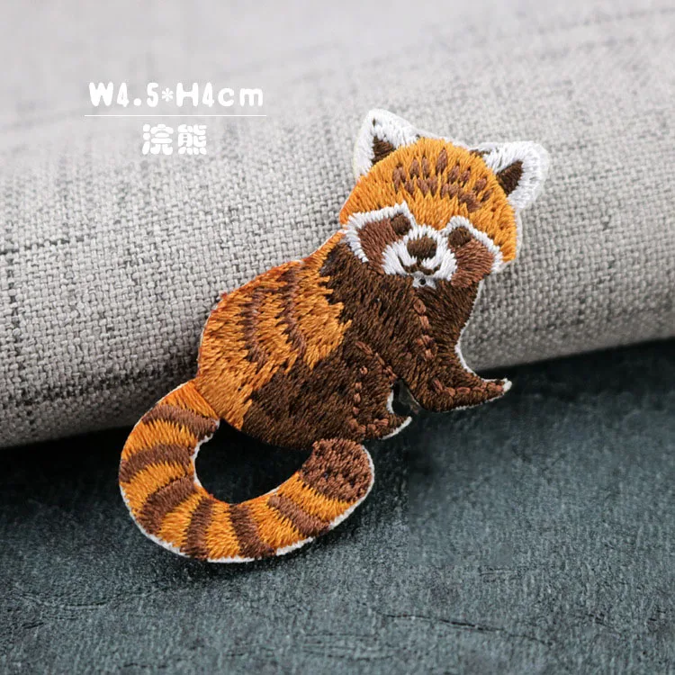 1 Pc High Quality Cute Pangolin Chameleon Sticker Animal Patch Iron On Bag Jeans Clothes DIY Decoration Applique