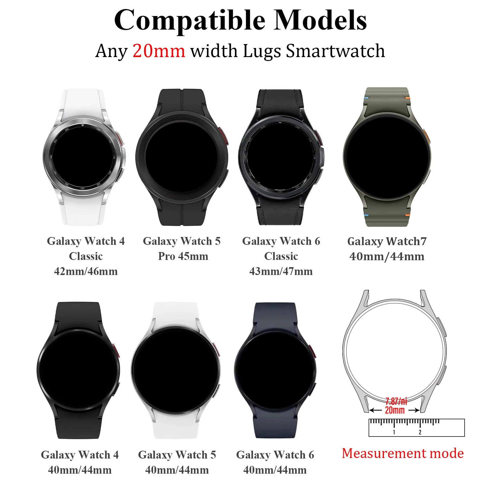 22mm 20mm Magnetverschluss Nylonarmband für Samsung Galaxy Watch 7 6 5 4 40/44mm 6 Classic 43 47mm Armbänder für Huawei Watch GT5 4Pro – Detail 3