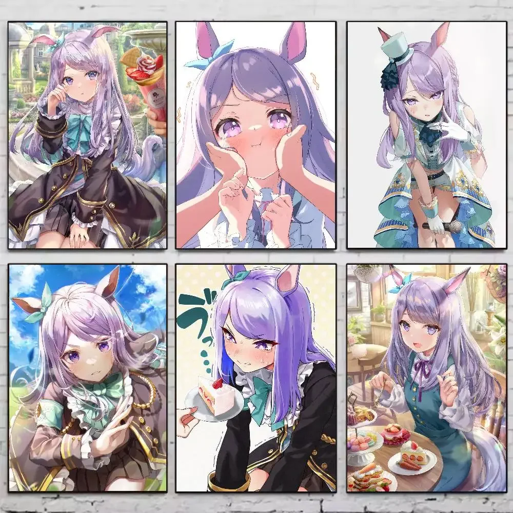 1 قطعة Uma Musume أنيمي جميلة ديربي ميجيرو ماكوين المشارك ملصقات الفن جداريات حائطية ديكور لعبة غرفة ديكور الهدايا HD اللوحة