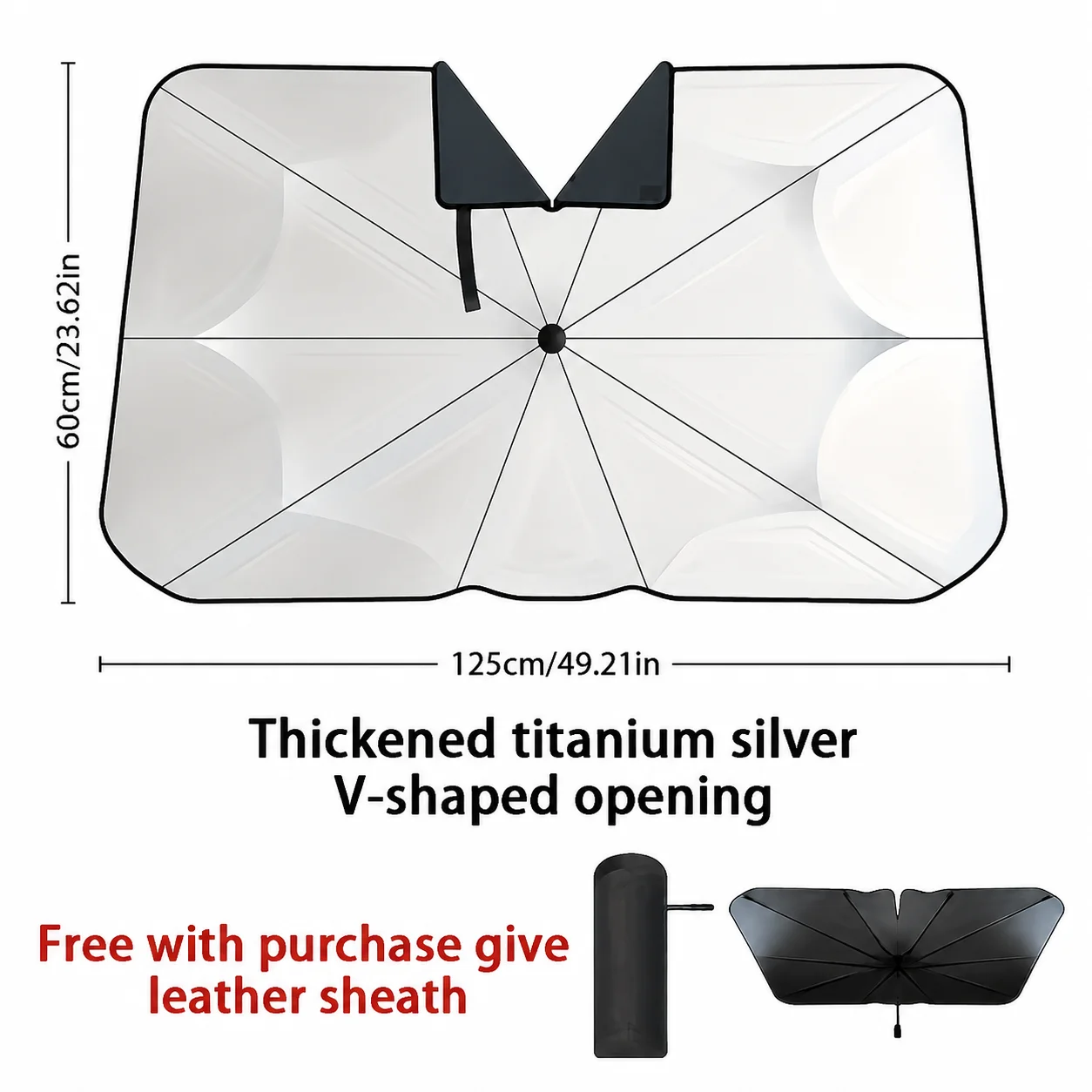 Car Sunshade Windshield Umbrella Foldable - Car Windshield Sun Shade Umbrella Foldable