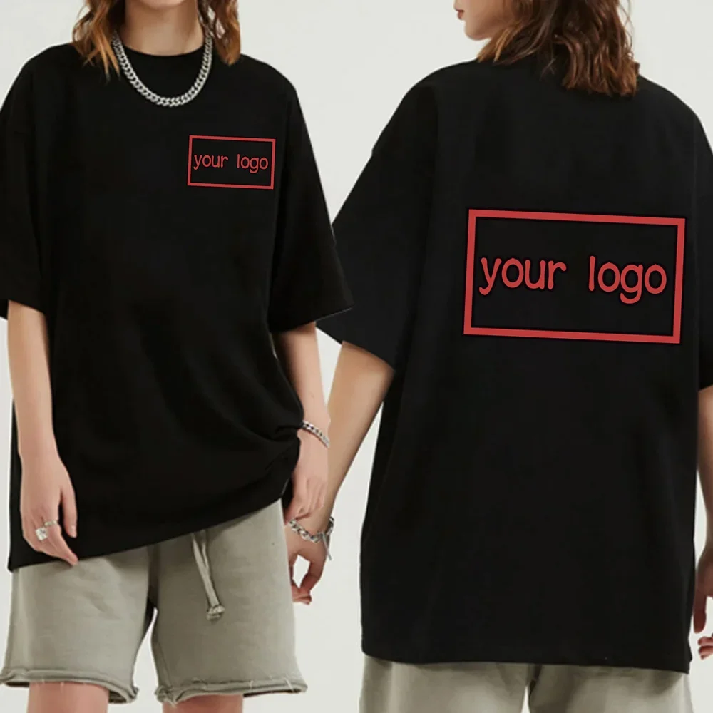 Diy Your Like Photo or Logo Customized Printed Leisure Shirt Custom Drop Shipping T-shirt