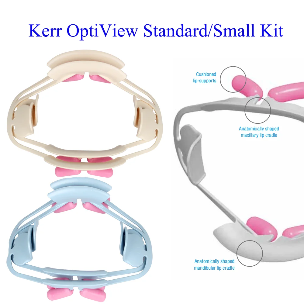 Kit Écarteur de Joues et Jules OptiView, Standard 5500 ou Petit, Outils de Dentiste Originaux, 2 Pièces/Boîte, 5502