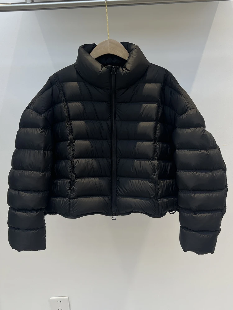 Women's ort Puffer Jaet Stand Collar Bread Sle Thiened White Du down Loose Outerwear Winter New Arrival Street Sle