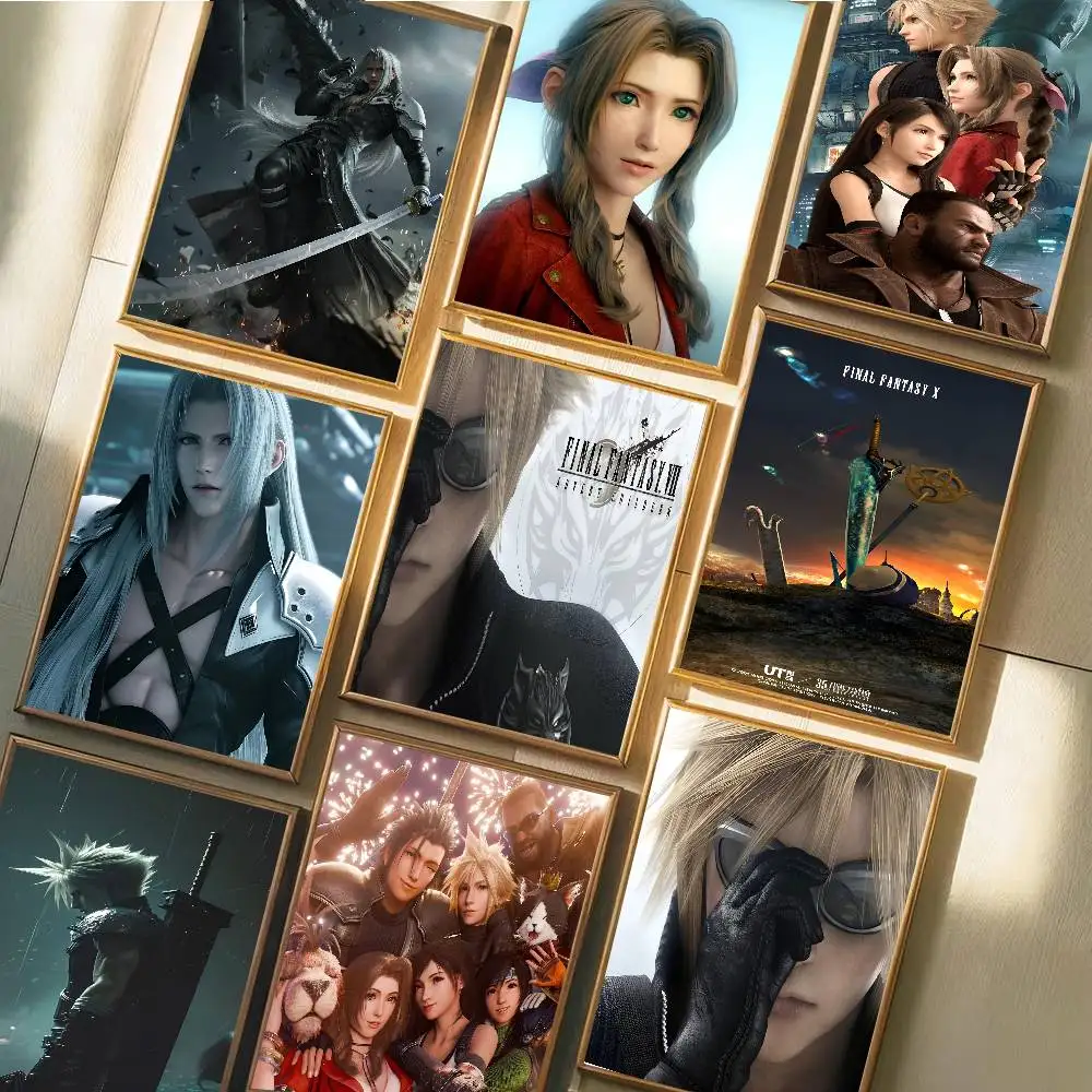1pc Game F-Final Fantasy Poster Art With Prints Home Bedroom Living Room Decoration Gift