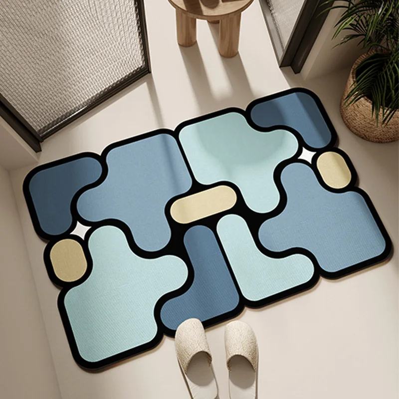 Diatom mud mat Modern bathroom mat toilet easy to take care of absorbent mat household bathroom door quick dry non-slip mat