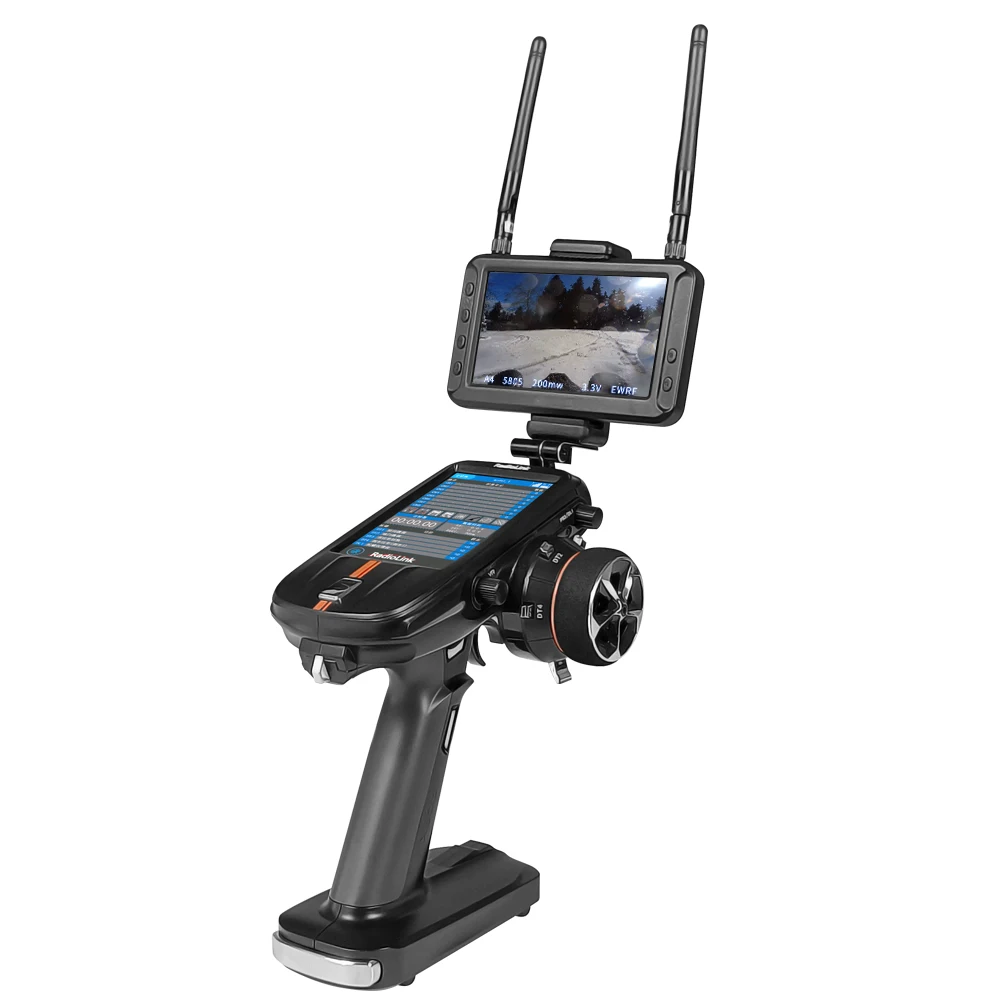 Radiolink RC8X Holder Mount 5.8G FPV Monitor Screen Phone Bracket CNC Aluminum Alloy RC Device for Remote Controller RC8X view 5