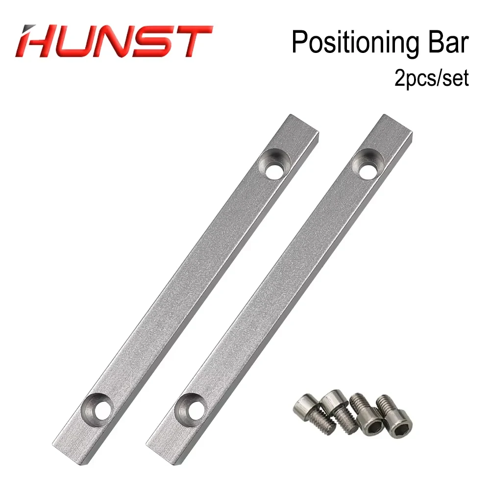 

HUNST 2pcs Fiber Marking Worktable Positioning Bar 125*12mm Dia.6mm for DIY Fiber & Co2 Marking Engraving Machine
