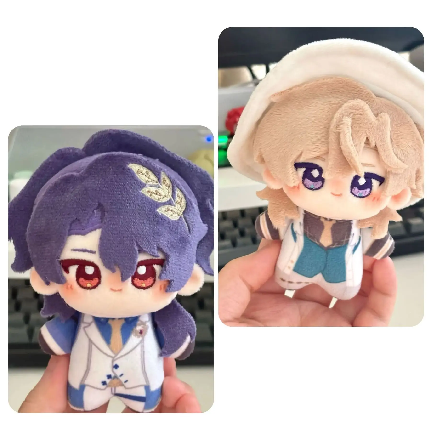 

Аниме-игра Honkai: Star Rail Aventurine Dr. Плюшевая кукла Ratio Blade 10 см, мягкая хлопковая кукла, подвеска для рюкзака, брелок, игрушка, подарки