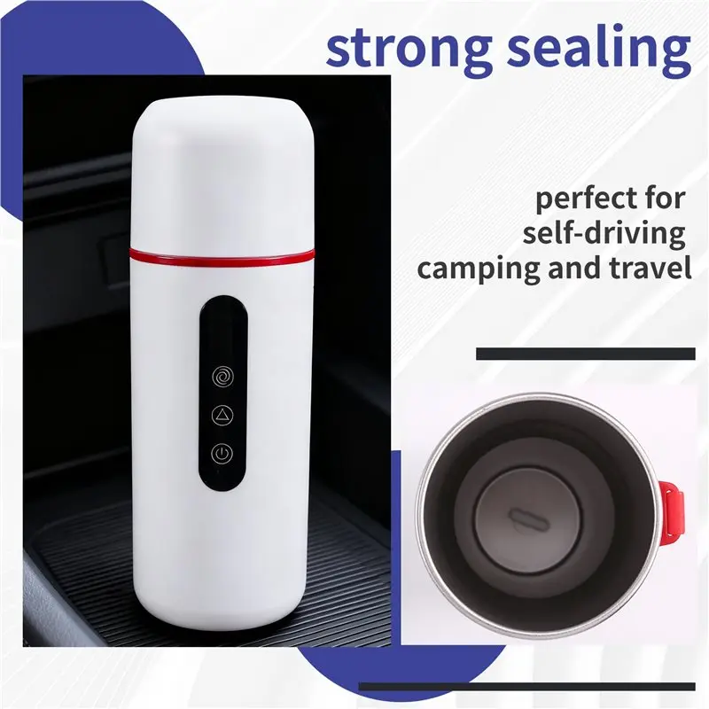 سخان قهوة السيارة A61I كوب ماء محمول مع وظيفة التسخين مناسب لتسخين الشاي والقهوة والحليب