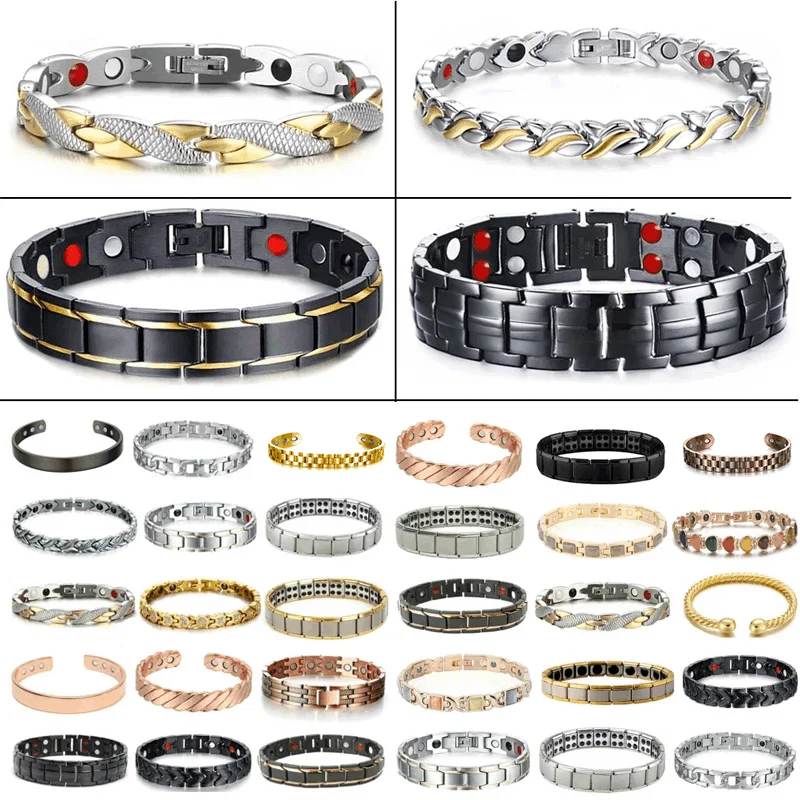 Therapy Arthritis Pain Relief Health Care Slimming Unisex Jewelry Men Women Therapeutic Energy Healing Magnetic Bracelet Bangle