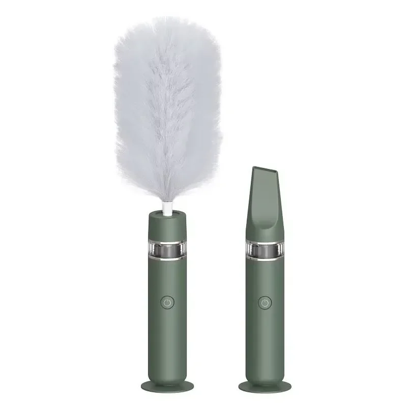 EE1 3-in-1 Wireless Electric Handheld Dust Duster 360 Rotation 2-Speed USB Charging Bagless LED Light for Household Car