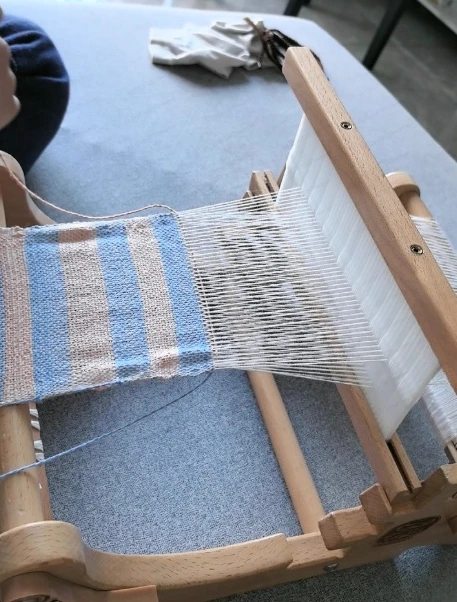 Qixi Festival Qiqiao ZZ201 Home Tabletop Loom Easy Hand Weaving Small Loom Mini Adult Split Weaving