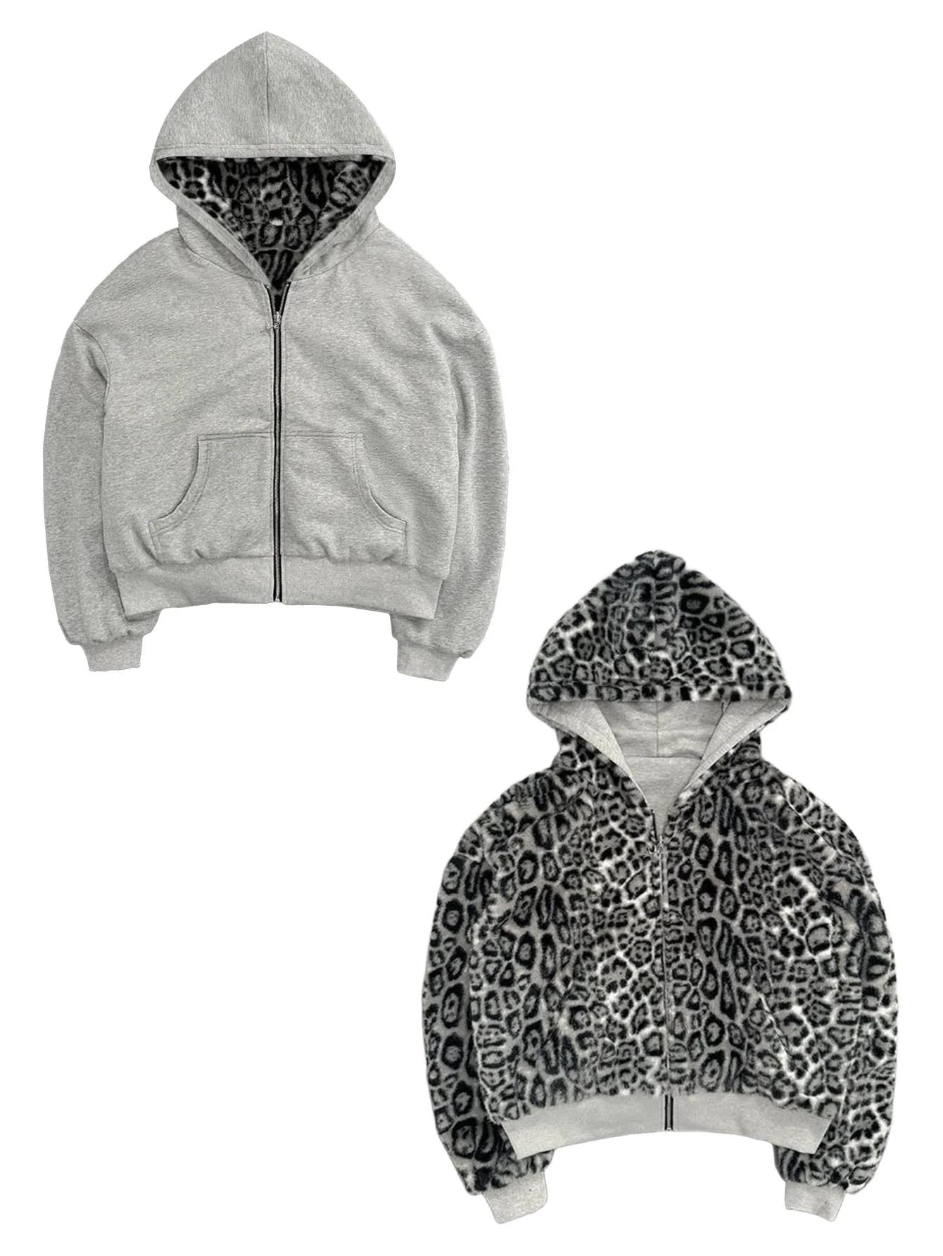 Nueva sudadera con capucha de otoño e invierno, sudadera con capucha retro informal de calle alta con cremallera, chaqueta holgada y personalizada