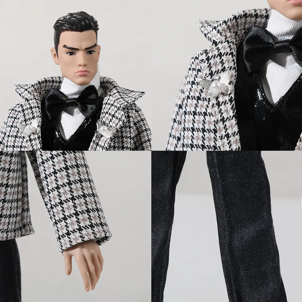 35cm Prince Doll Super Male Model Joints Movable Handsome Cool 1/6 Male Doll Fashion Business Street Style Doll Toy Collect Gift
