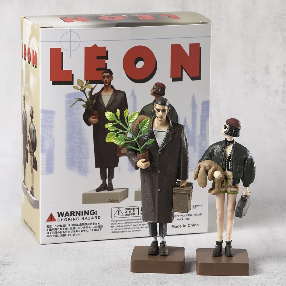 2-pack The Professional Leon Mathilda Figure Figuine Model Decoration PVC Toy 14-16cm