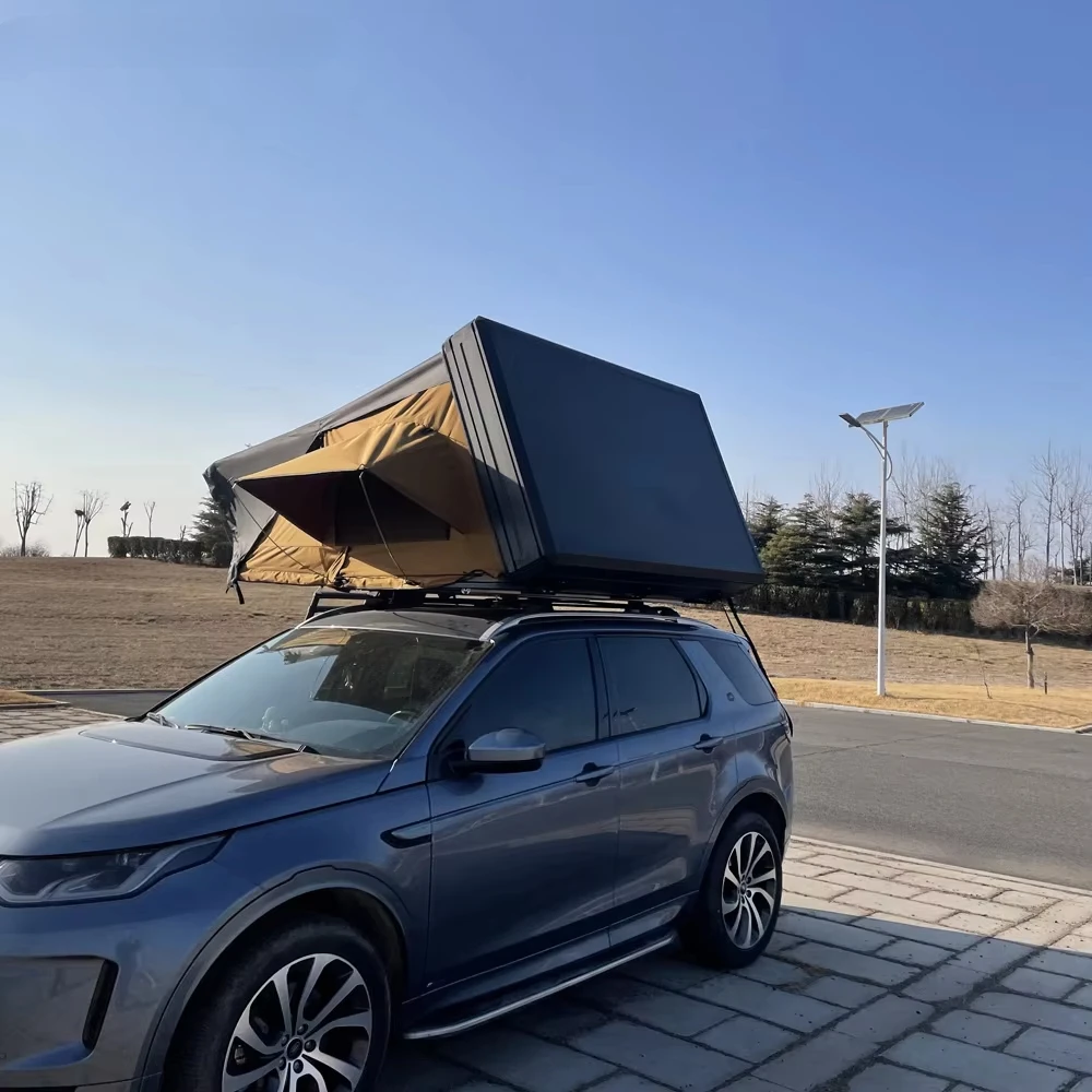 Pop SUV Universal Camping Car  Roof Top Tent Hard Shell Aluminum Rooftop Tent for 3-4 Person With Quality Assurancecustom