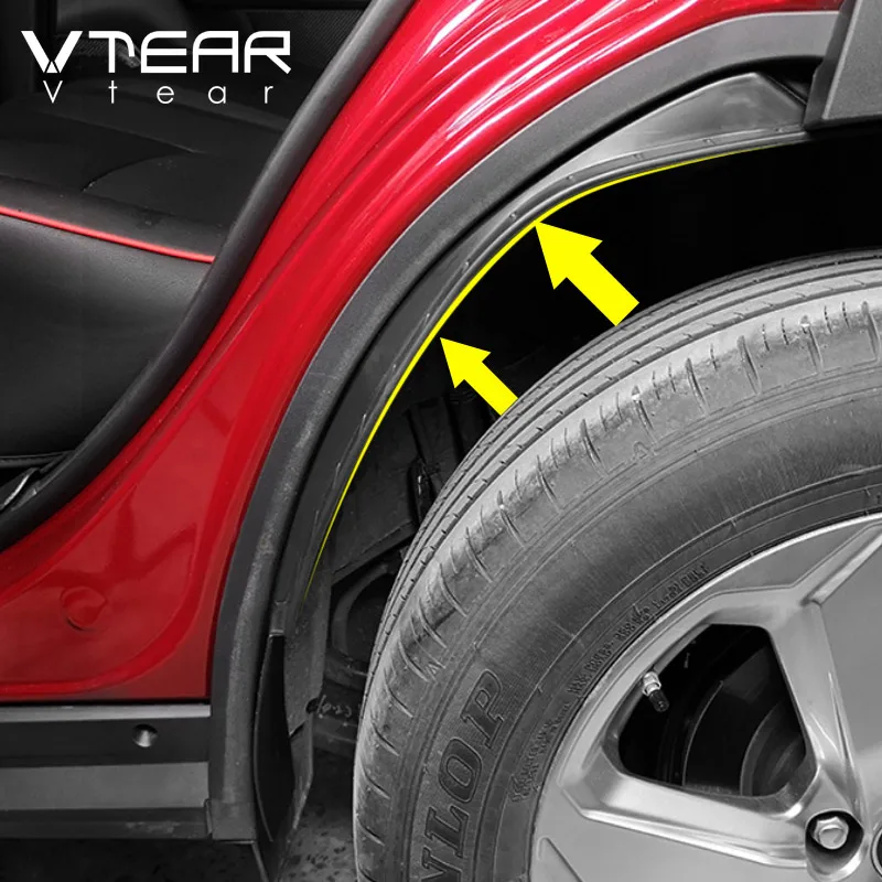 Vtear For Toyota RAV4 2019 2020 2021 2022 Accessories Car Mudguard Rear Tire Fender Exterior Protection Modification Parts