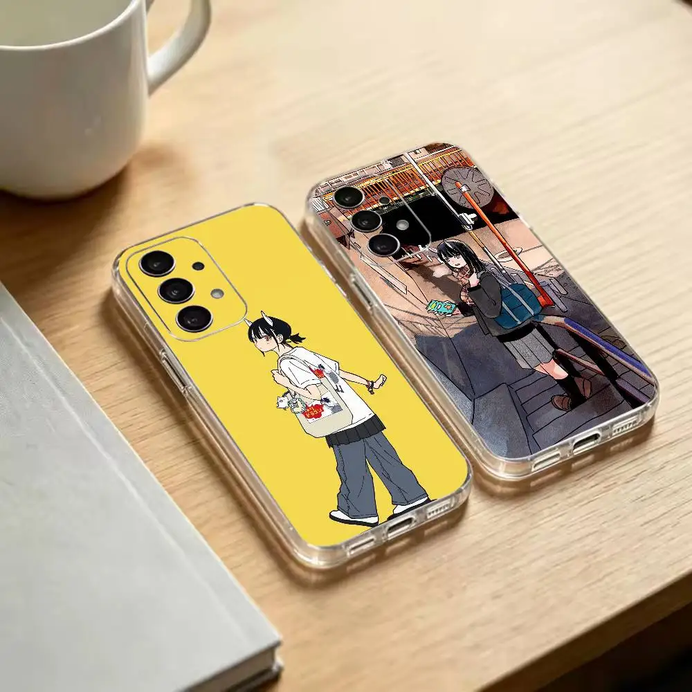 Anime R-RuriDragon A-Aoki Ruri  Transparent Phone Case For Samsung S25 S24 S23 S22 S21 S20 Ultra Plus FE Note10 Note9