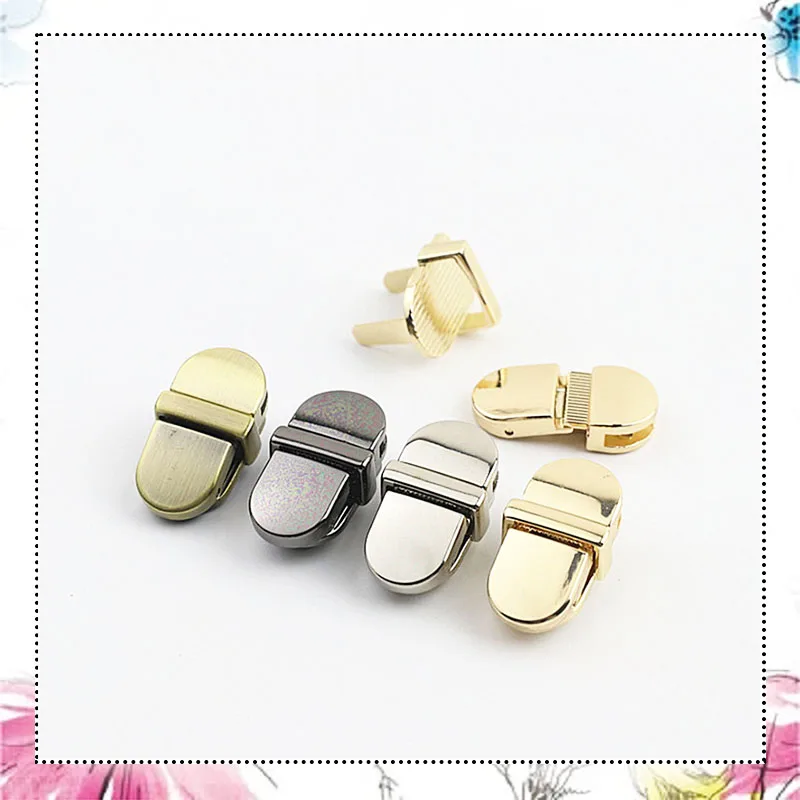 

2Pcs 12x28mm Metal Mortise Lock Clasp Bag Twist Locks Snap Buckle DIY Handbag Closure Lockstitch Buckles Accessory