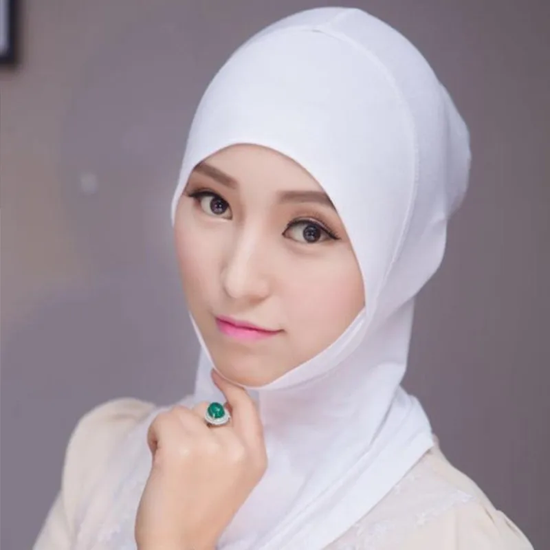 Foulard de tête en coton pour femmes musulmanes, sous-foulard, Hijab extensible, turban, couvre-chef, châle, Islam, bandeau intérieur, Bonnet