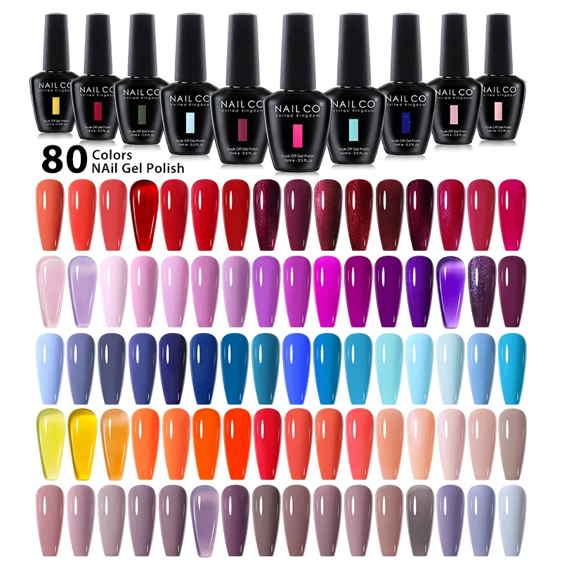 NAILCO الفلورسنت 98 ألوان أعلى هلام مسمار البولندية UV 15 مللي شفافة نقع قبالة طويلة الأمد هلام ورنيش مسمار الفن للتقليم #3