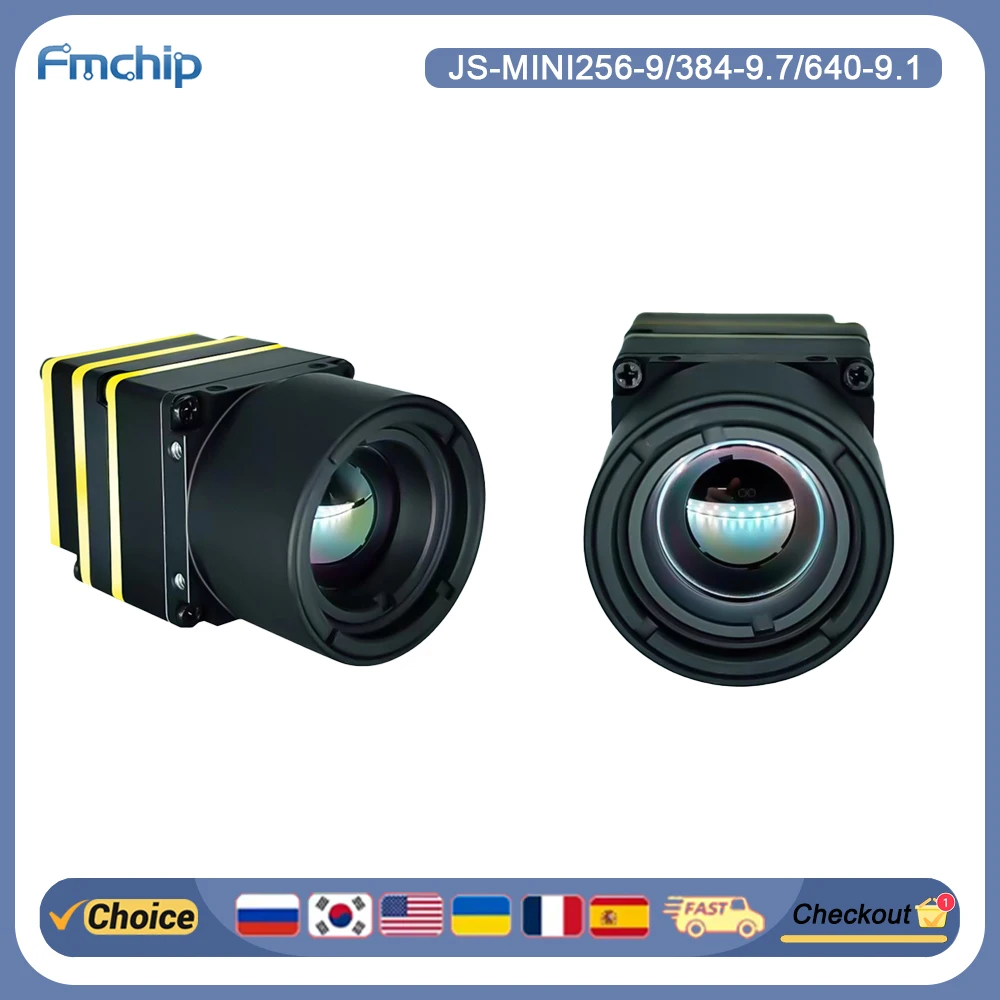 

FMchip Mini Infrared Night Vision Camera Module 256-9 384-9.7 640-9.1 pixels VCBS interface input Suitable for drone development