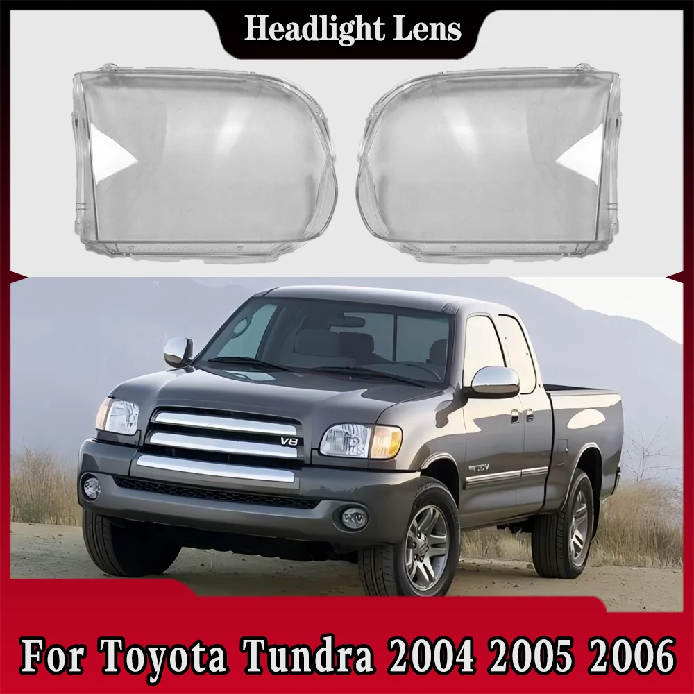 

For Toyota Tundra 2004 2005 2006 Headlamp CoverTransparent Mask Headlight Shell Lens Plexiglass Replace Original Lampshade